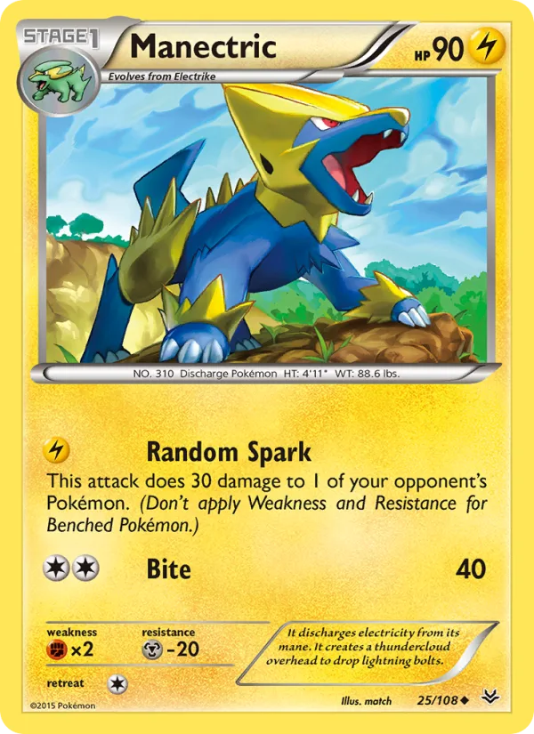 Manectric · Roaring Skies 25/108
