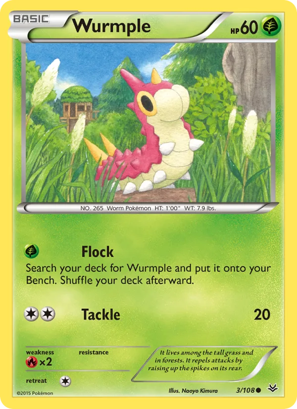 Wurmple · Roaring Skies 3/108