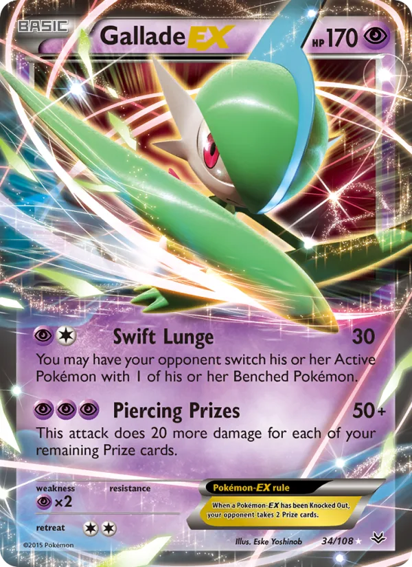 Gallade EX · Roaring Skies 34/108