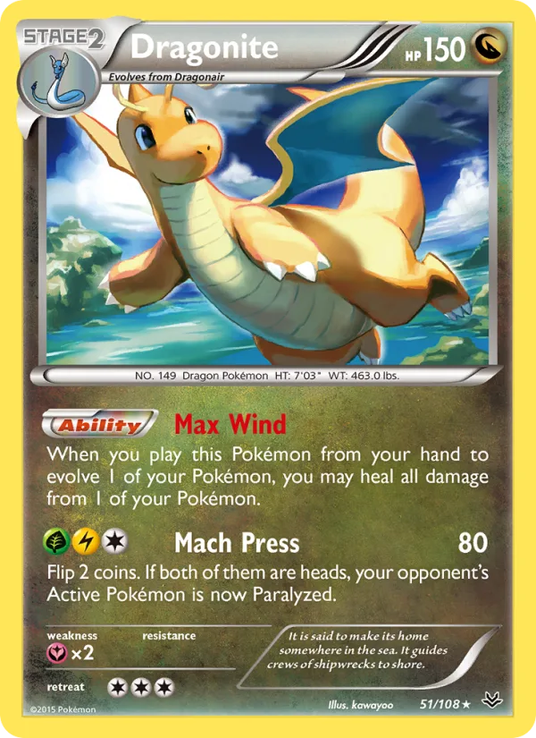 Dragonite · Roaring Skies 51/108
