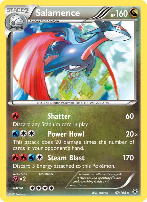 Salamence · Roaring Skies 57/108