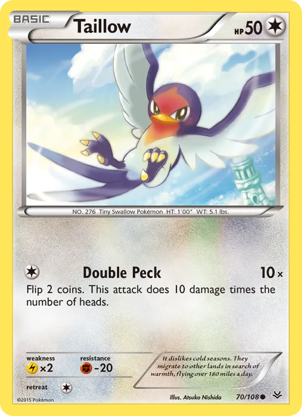 Taillow · Roaring Skies 70/108