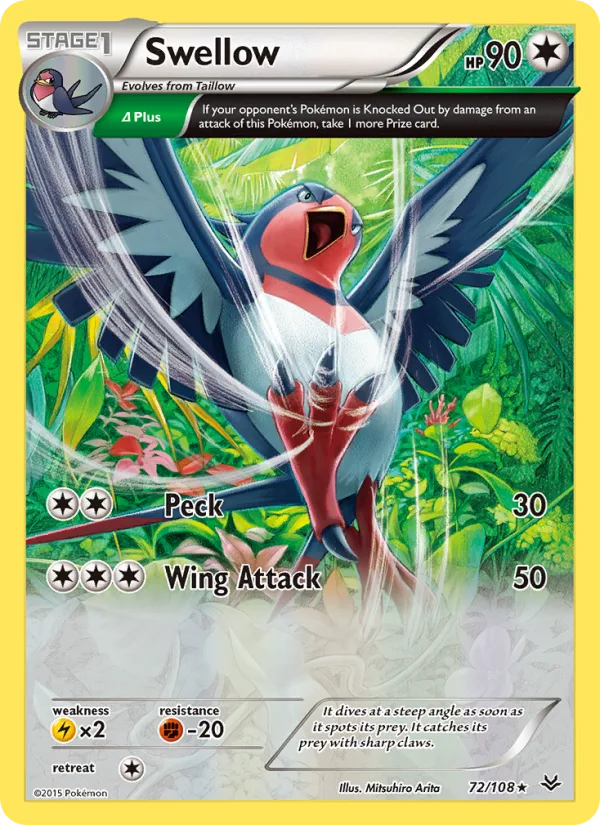 Swellow · Roaring Skies 72/108