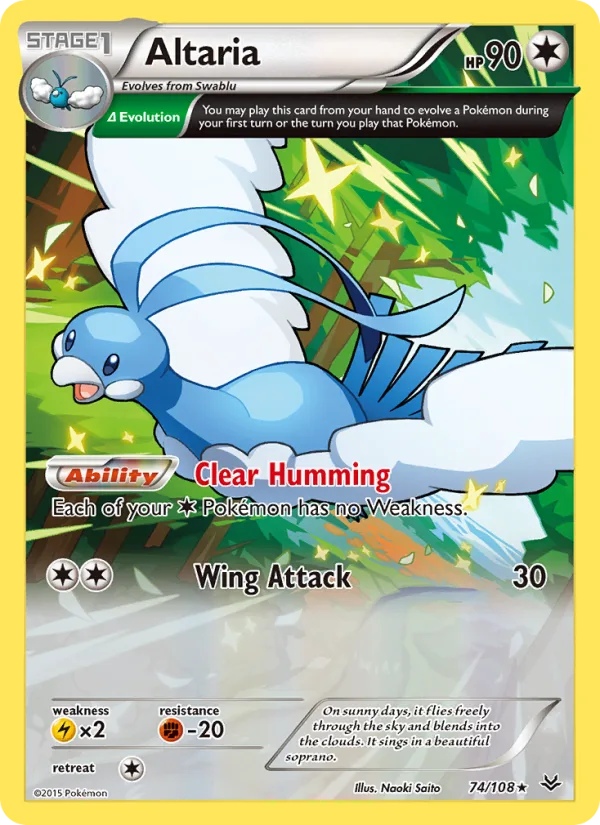 Altaria · Roaring Skies 74/108
