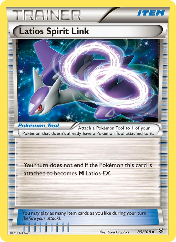 Latios Spirit Link · Roaring Skies 85/108