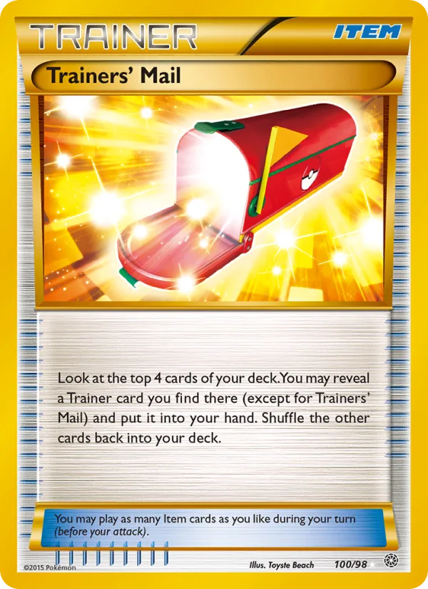 Trainers' Mail · Ancient Origins 100/98