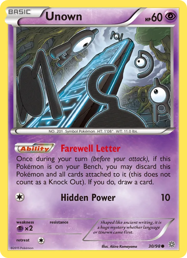 Unown · Ancient Origins 30/98