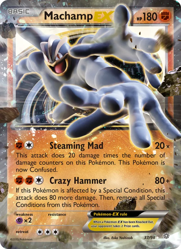 Machamp EX · Ancient Origins 37/98