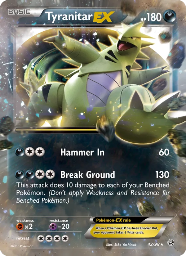 Tyranitar EX · Ancient Origins 42/98