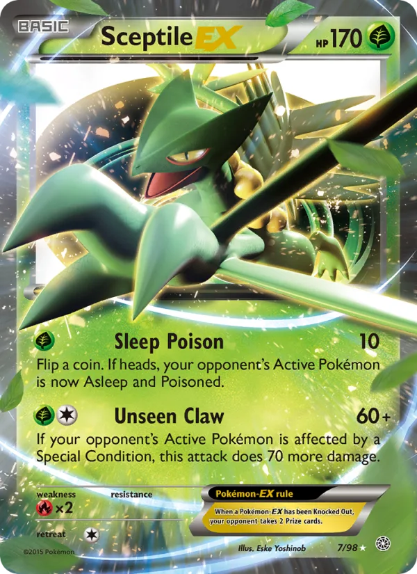 Sceptile EX · Ancient Origins 7/98