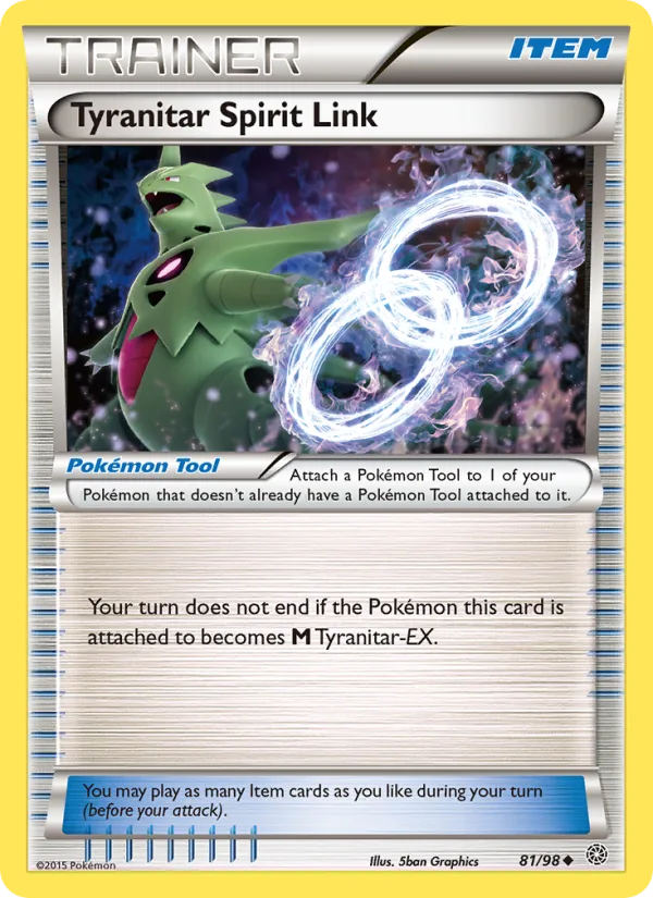 Tyranitar Spirit Link · Ancient Origins 81/98