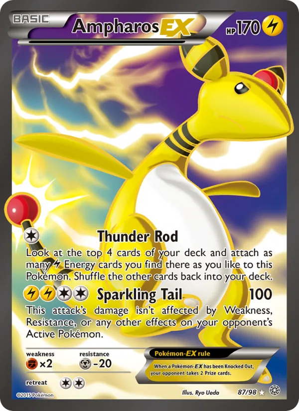 Ampharos EX · Ancient Origins 87/98