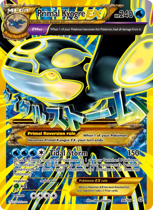 Primal Kyogre EX · Ancient Origins 96/98