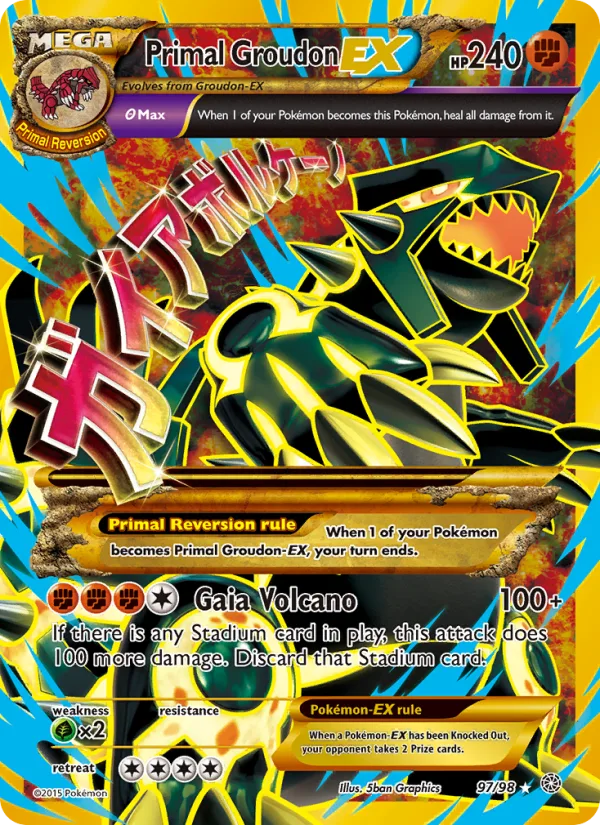 Primal Groudon EX · Ancient Origins 97/98