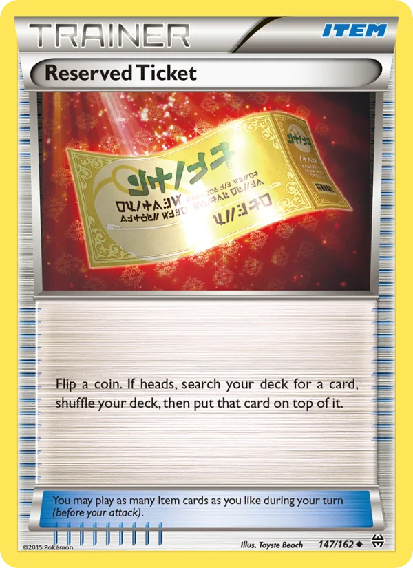 Reserved Ticket · BREAKthrough 147/162
