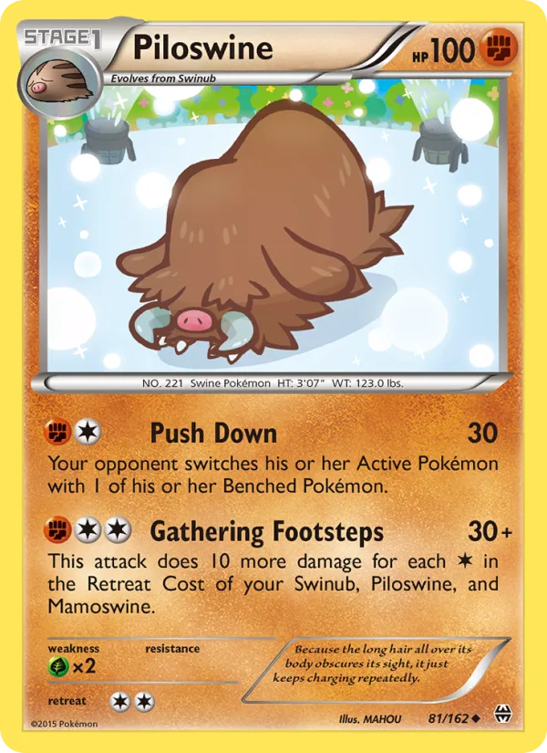 Piloswine · BREAKthrough 81/162