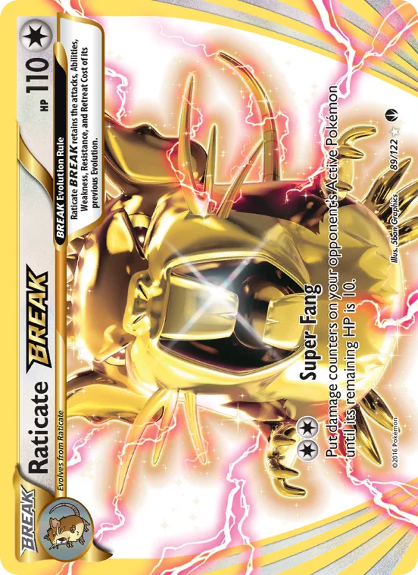 Raticate BREAK · BREAKpoint 89/122