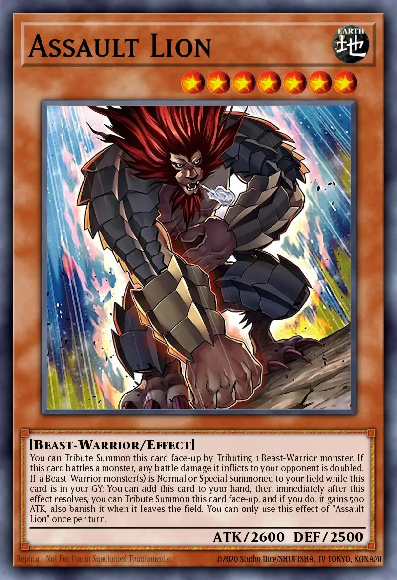 Assault Lion · Yu-Gi-Oh (No Set) 100200293