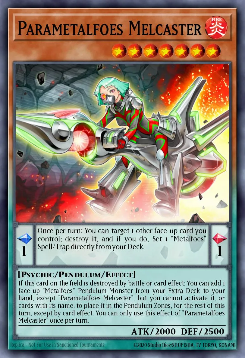 Parametalfoes Melcaster · Blazing Vortex Premiere! promotional card 10024317/1