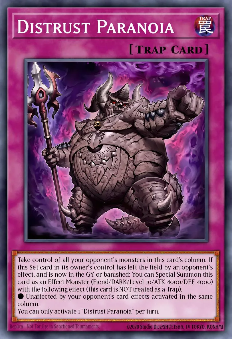 Distrust Paranoia · Yu-Gi-Oh (No Set) 101305082
