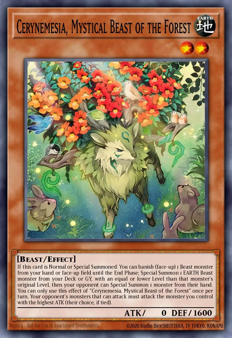 Cerynemesia, Mystical Beast of the Forest · Yu-Gi-Oh (No Set) 101305087