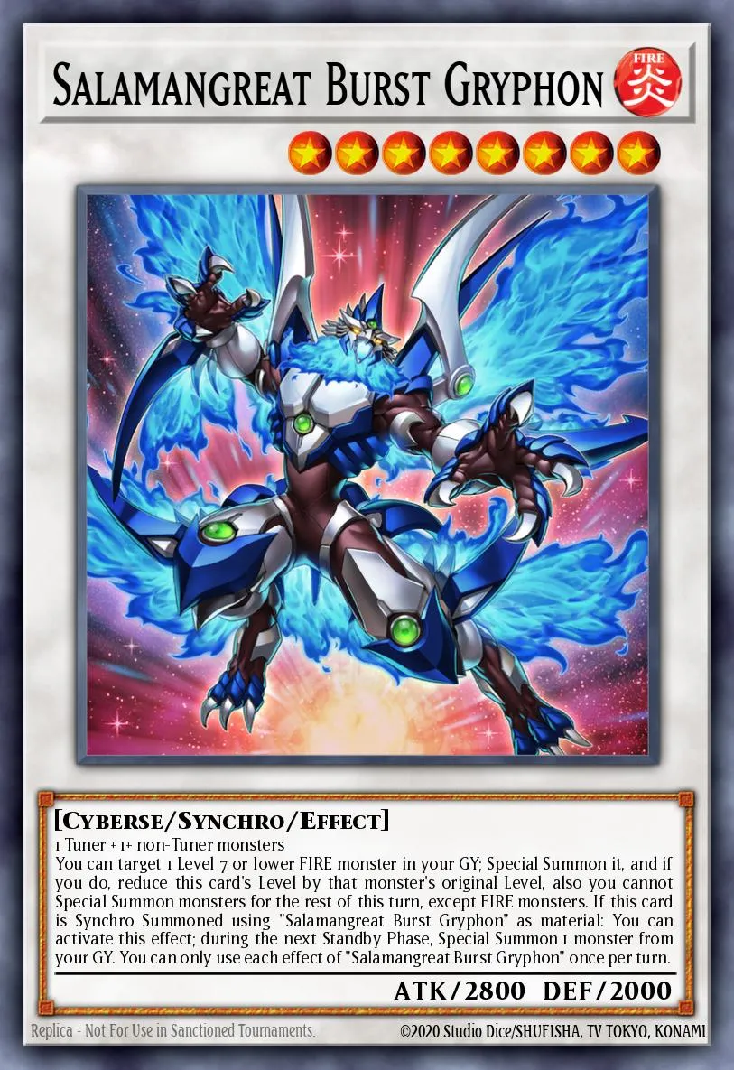 Salamangreat Burst Gryphon · Legendary Duelists: Soulburning Volcano 10140443/62