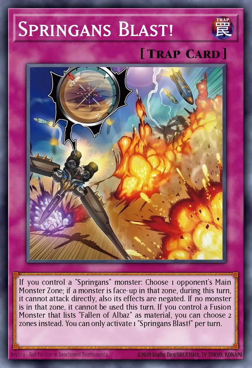 Springans Blast! · Blazing Vortex Premiere! promotional card 10584050/1