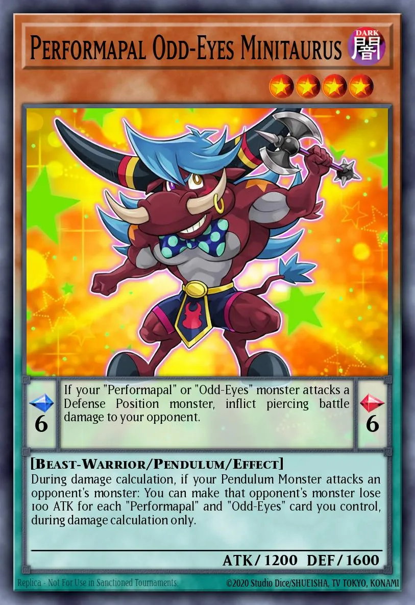 Performapal Odd-Eyes Minitaurus · Battles of Legend: Light's Revenge 10731333/80
