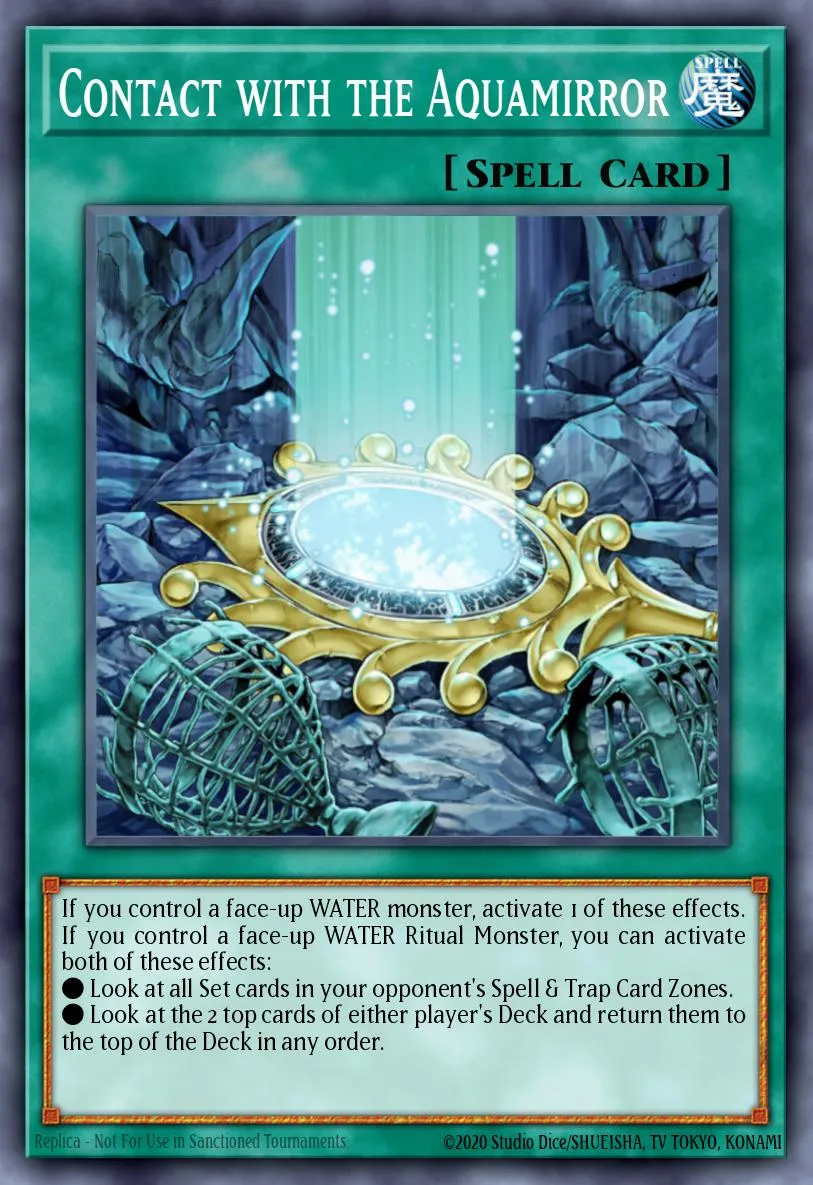 Contact with the Aquamirror · Extreme Victory Sneak Peek Participation Card 10925955/1