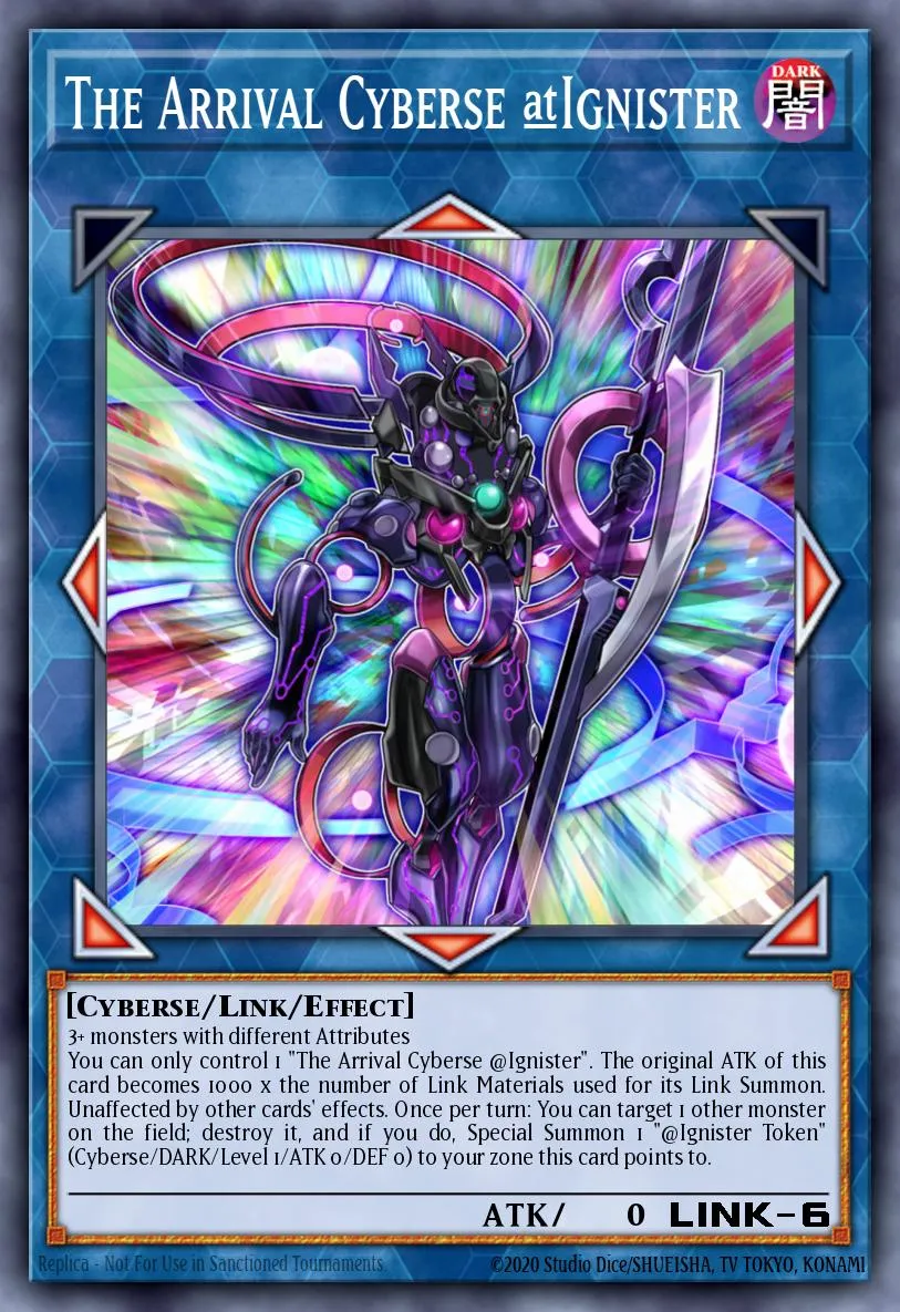 The Arrival Cyberse @Ignister · Eternity Code Premiere! promotional card 11738489/1