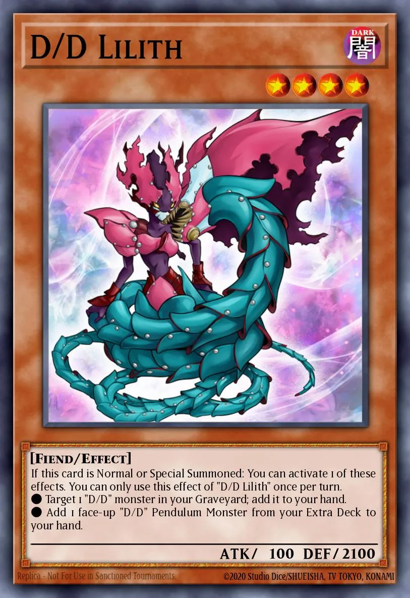 D/D Lilith · Pendulum Domination Structure Deck 12822541/43