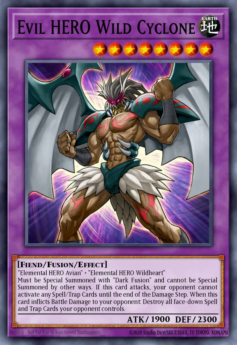 Evil HERO Wild Cyclone · Duelist Pack: Jaden Yuki 3 13293158/25