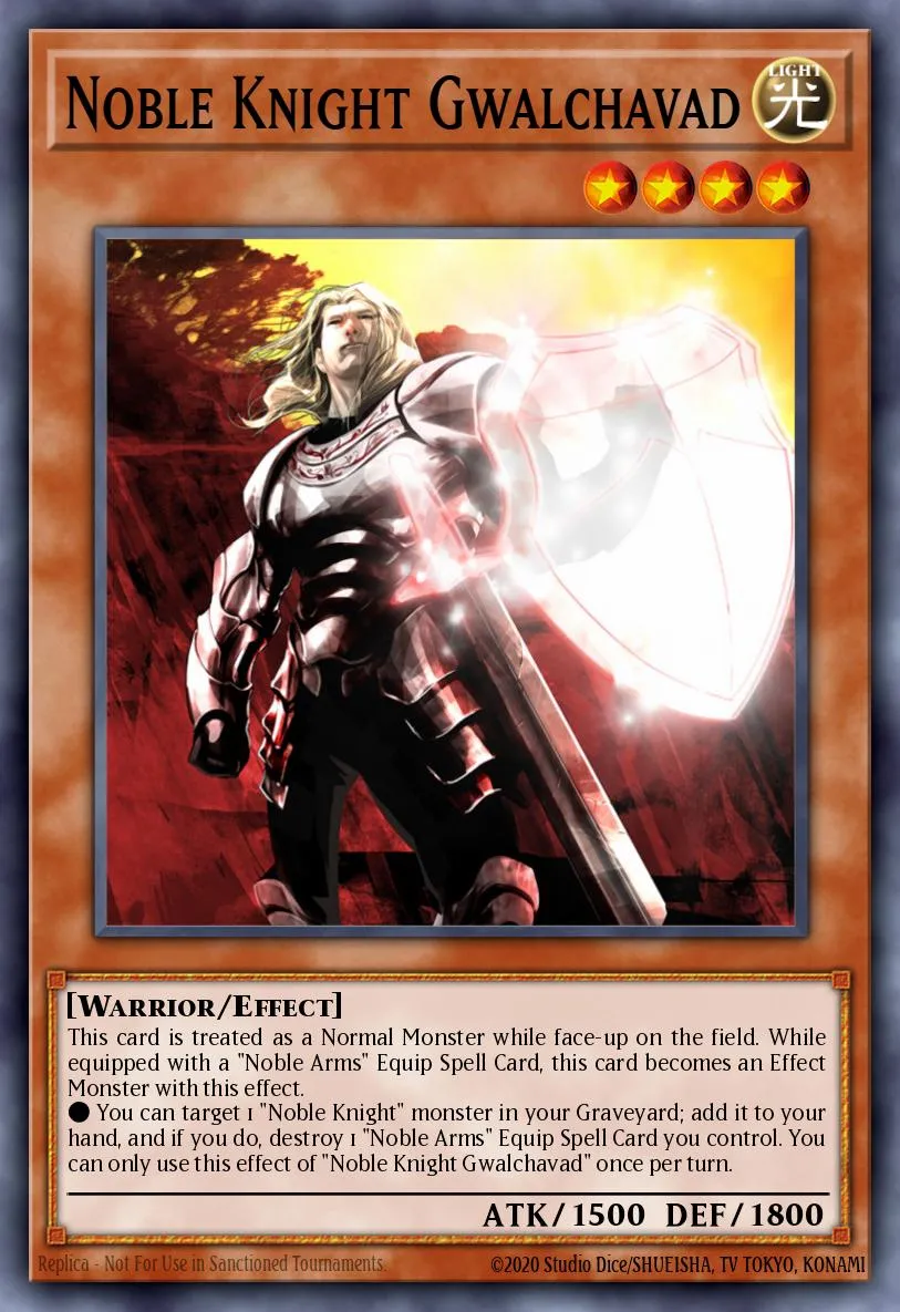 Noble Knight Gwalchavad · Lord of the Tachyon Galaxy Sneak Peek Participation Card 13391185/1