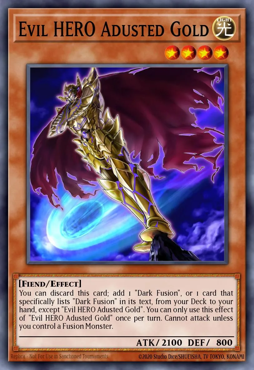 Evil HERO Adusted Gold · Legendary Duelists: Immortal Destiny 13650422/58