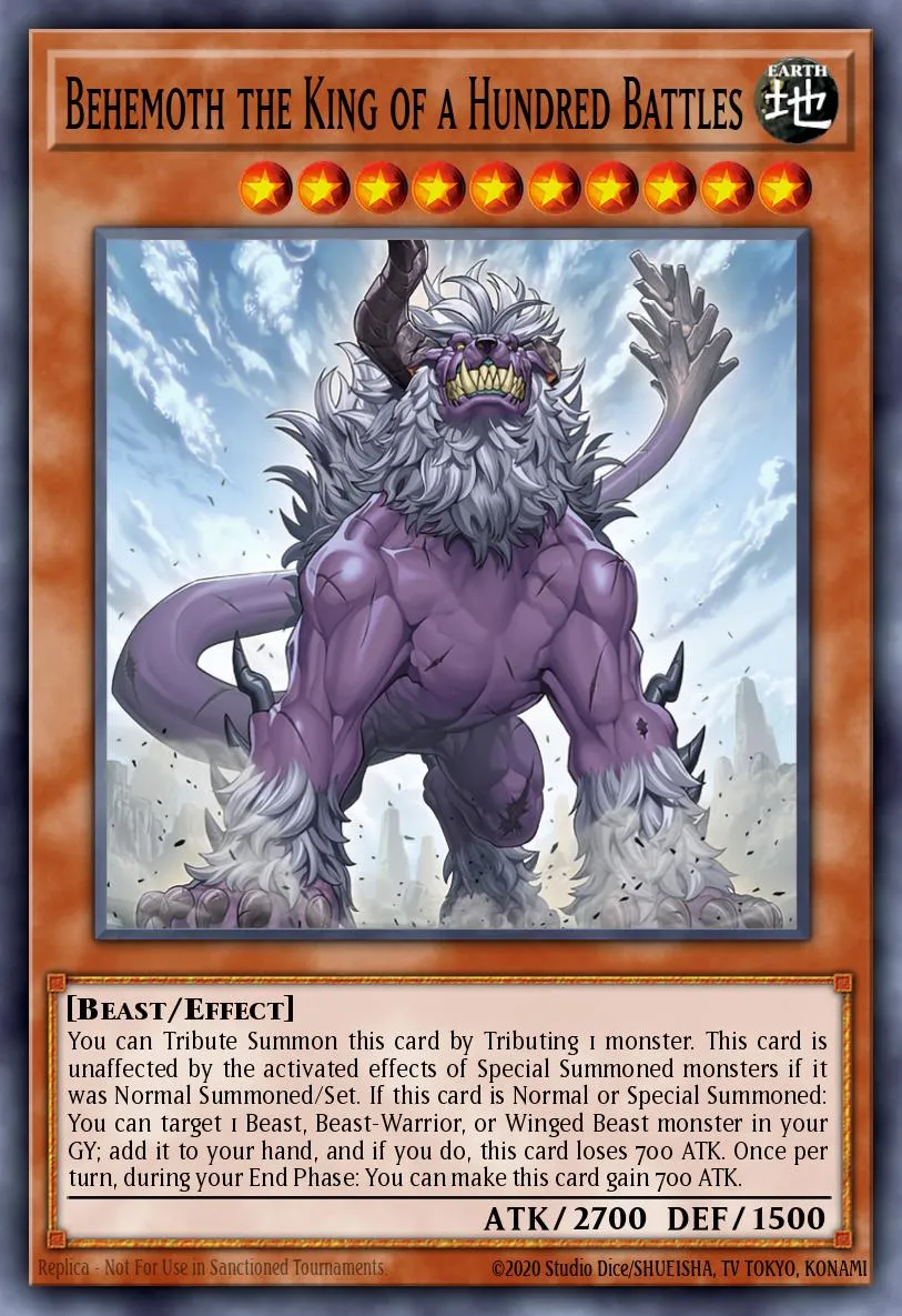 Behemoth the King of a Hundred Battles · Duelist Nexus 13836592/99
