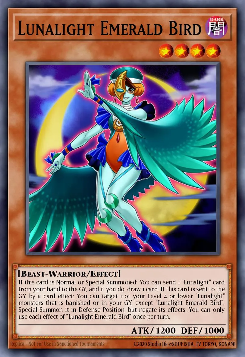 Lunalight Emerald Bird · Legendary Duelists: Sisters of the Rose 14152693/56