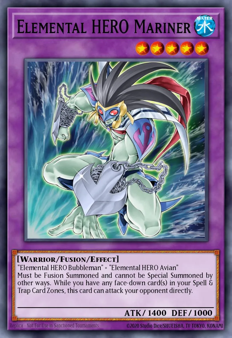 Elemental HERO Mariner · Enemy of Justice 14225239/60