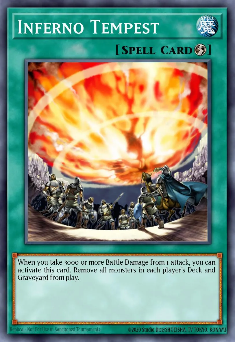 Inferno Tempest · Kids WB Duel of Destiny promotional card 14391920/1