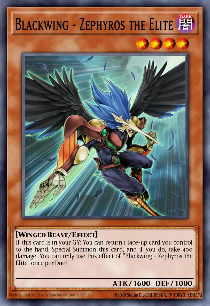 Blackwing - Zephyros the Elite · Duelist Pack: Crow 14785765/30