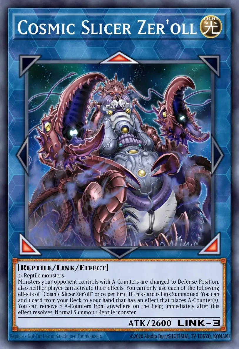 Cosmic Slicer Zer'oll · Dawn of Majesty Premiere! promotional card 1487805/1