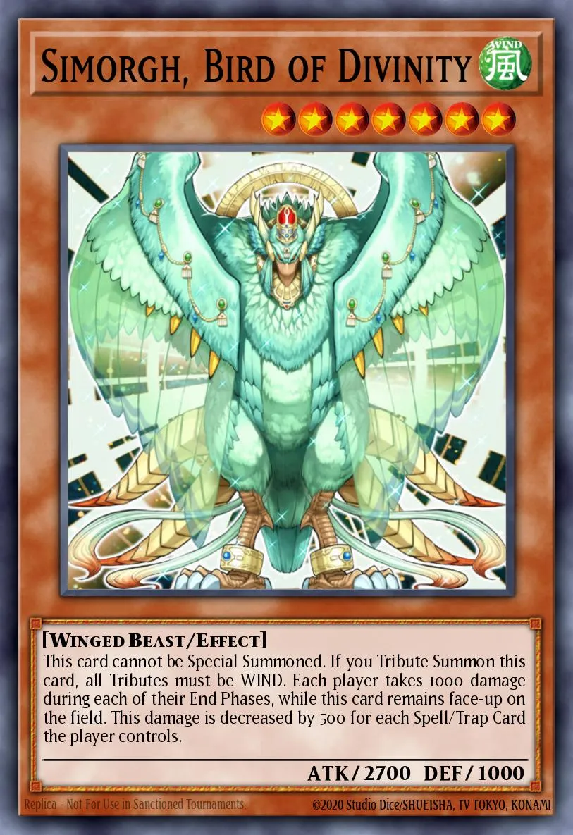 Simorgh, Bird of Divinity · Structure Deck: Lord of the Storm 14989021/36