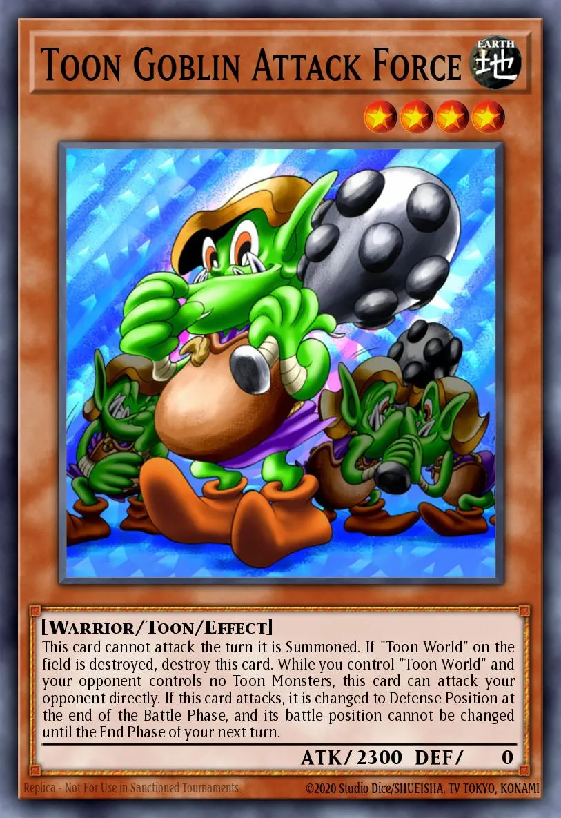 Toon Goblin Attack Force · Duelist League Series 7 participation card 15270885/1