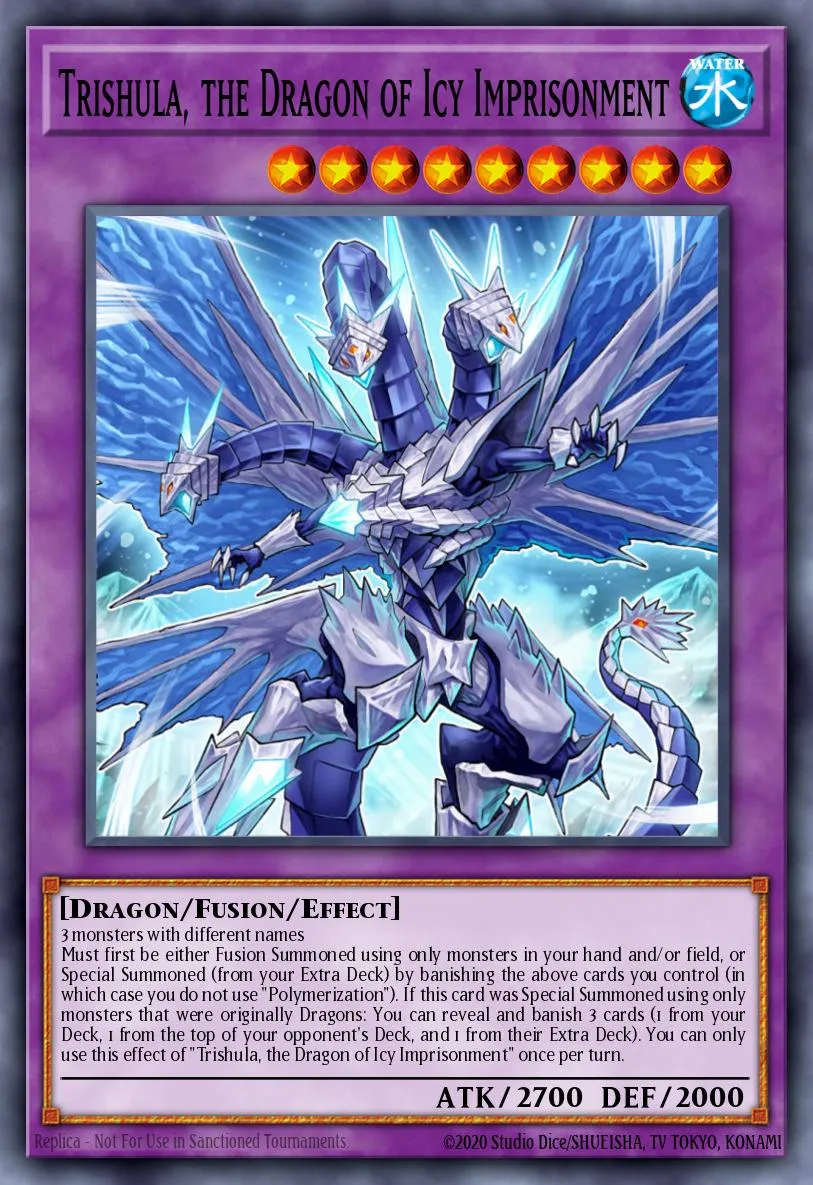 Trishula, the Dragon of Icy Imprisonment · Weekly Shonen Jump September 2013 membership promotional card 15661378/1