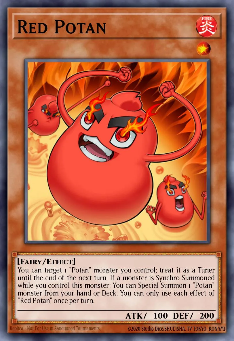 Red Potan · Rise of the Duelist Premiere! promotional card 16001119/1