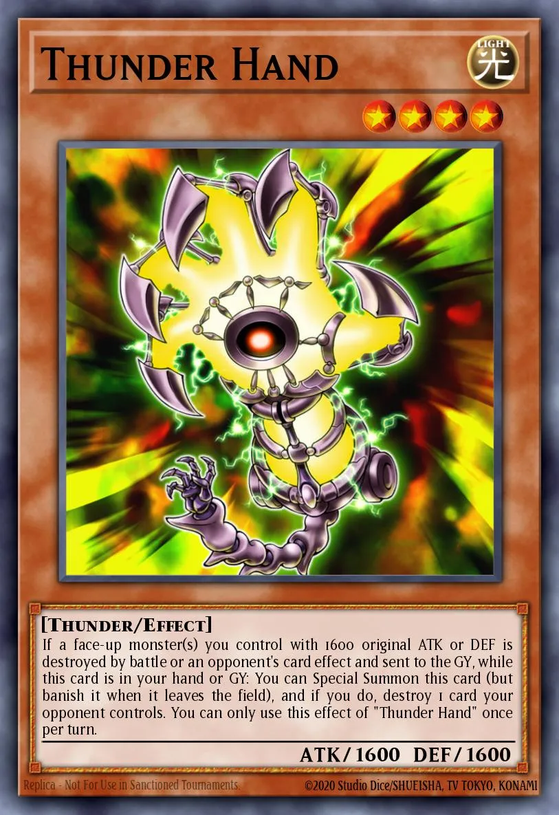 Thunder Hand · Rise of the Duelist Premiere! promotional card 16223761/1