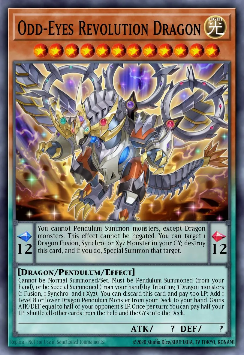 Odd-Eyes Revolution Dragon · Rise of the Duelist Premiere! promotional card 16306932/1