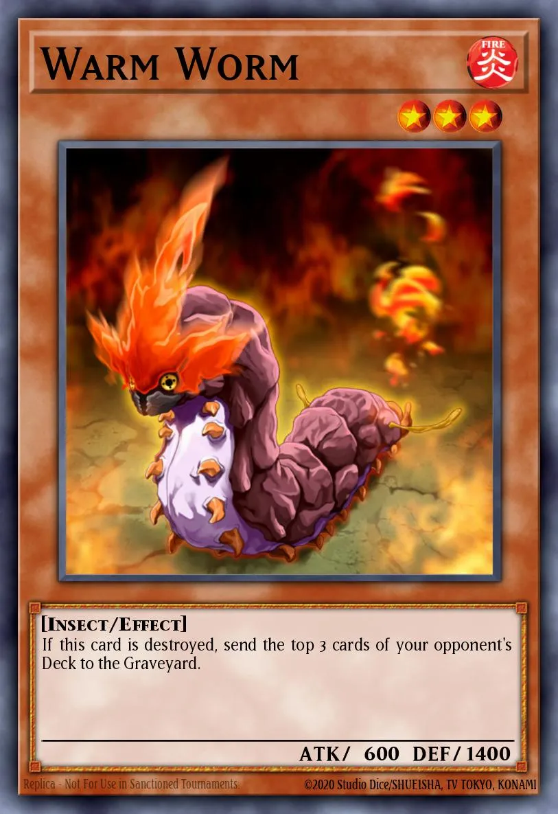 Warm Worm · Yu-Gi-Oh! 5D's Tag Force 4 promotional cards 16751086/3