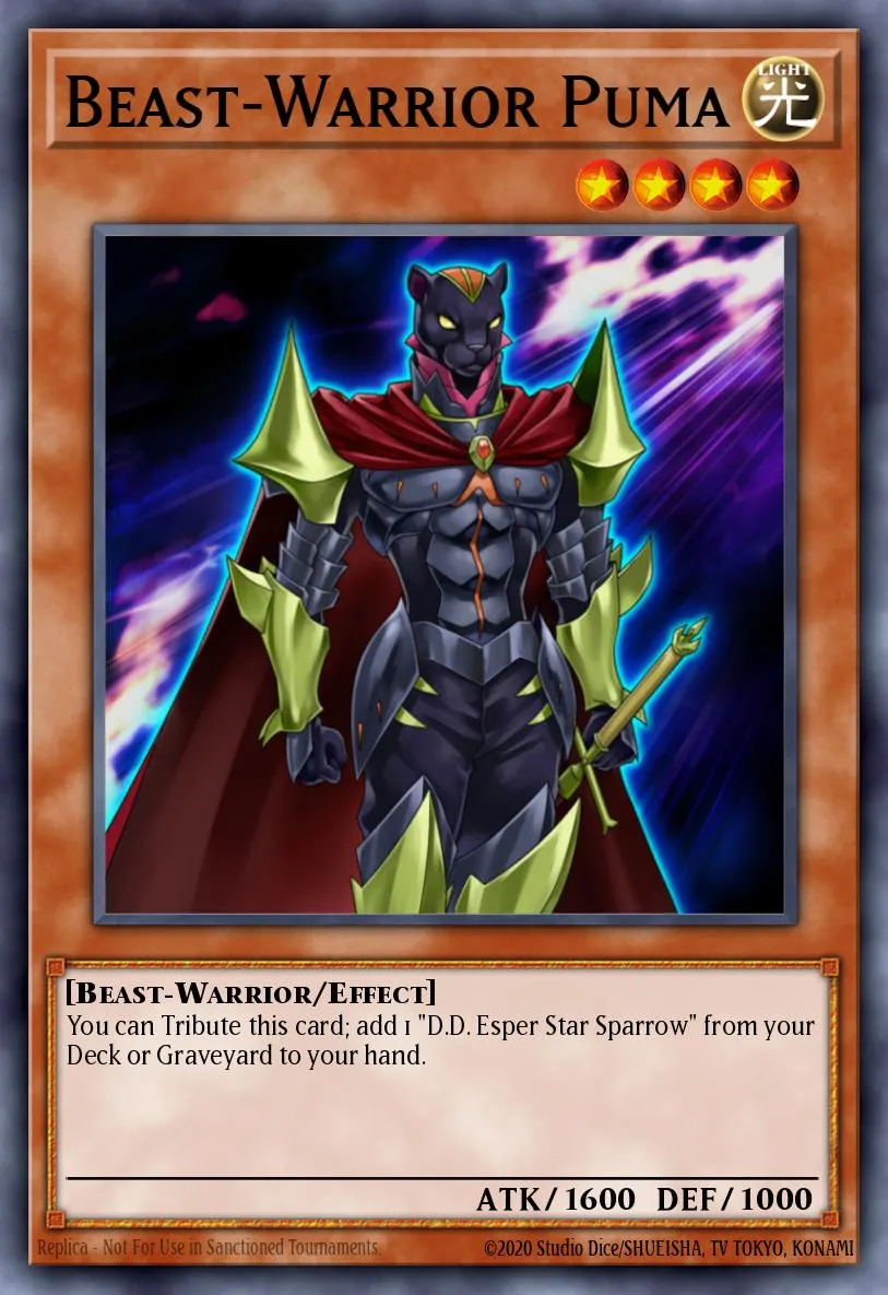 Beast-Warrior Puma · Duel Terminal 7b 16796157/49