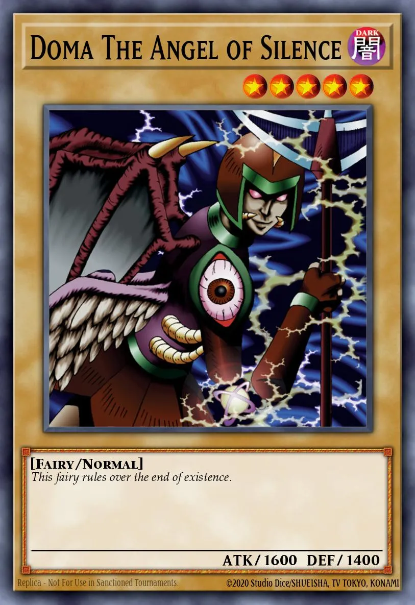 Doma The Angel of Silence · Summoned Skull Sample promotional card 16972957/1