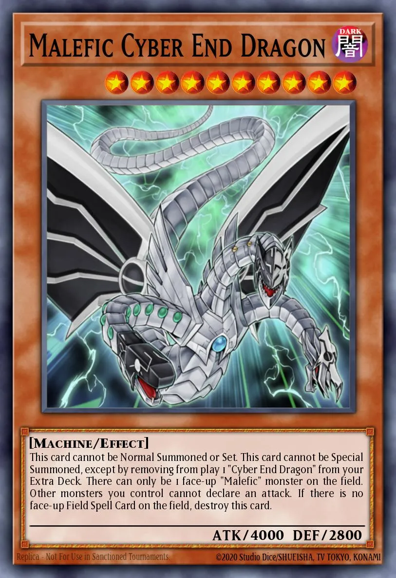 Malefic Cyber End Dragon · Yu-Gi-Oh! 3D Bonds Beyond Time Movie Pack 1710476/9